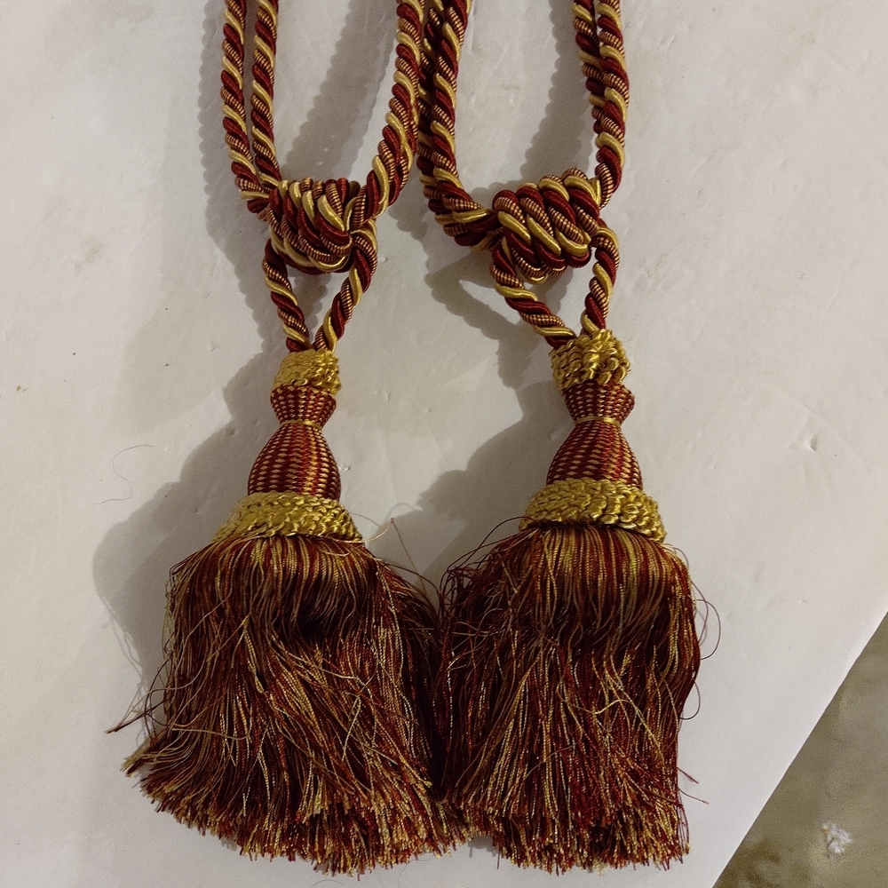 One Pair of Ex - Large Curtain Tapestry Belt Rope, Loop, Decoration Acce…
